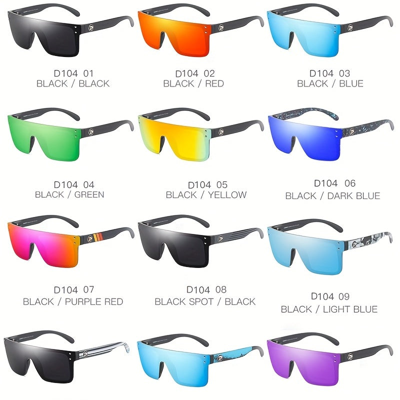 1pc Men's DUBERY Square Luxury Oversized Lens Fashion Glasses