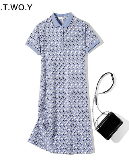 Spring Summer Women Dress 2020  Short Sleeve