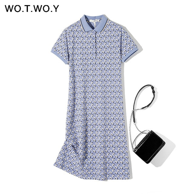 Spring Summer Women Dress 2020  Short Sleeve