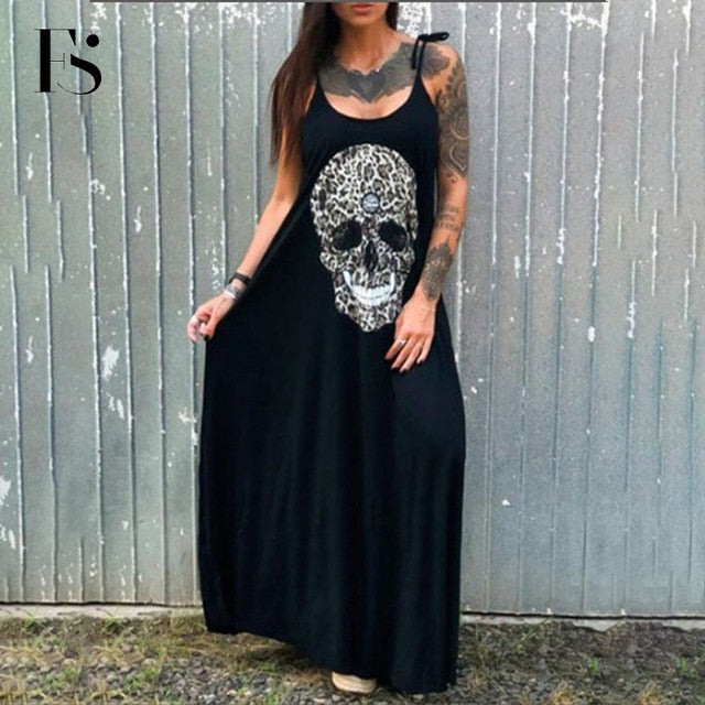 Female Loose Halter Neck Sleeveless Dress