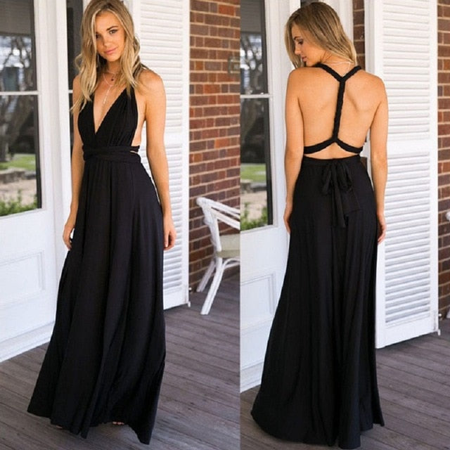 Sexy Women Multiway Wrap - Infinity Robe Longue