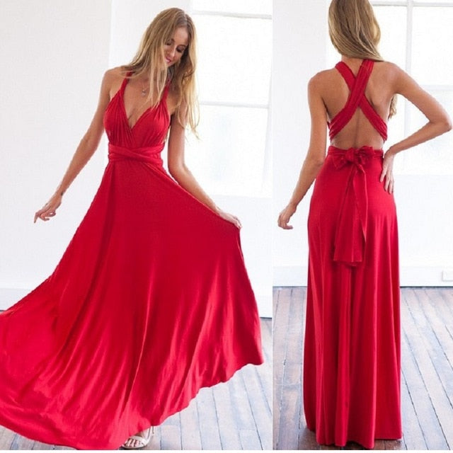 Sexy Women Multiway Wrap - Infinity Robe Longue