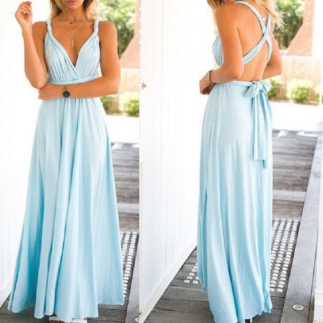 Sexy Women Multiway Wrap - Infinity Robe Longue