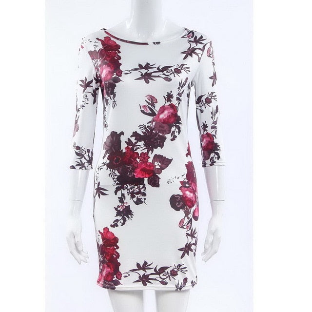 Fashion Women Cute Cartoon Printed  Summer Dress