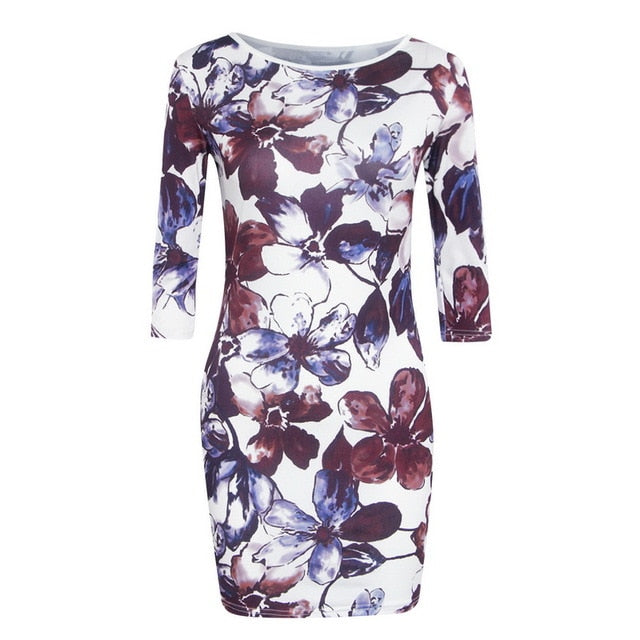Fashion Women Cute Cartoon Printed  Summer Dress
